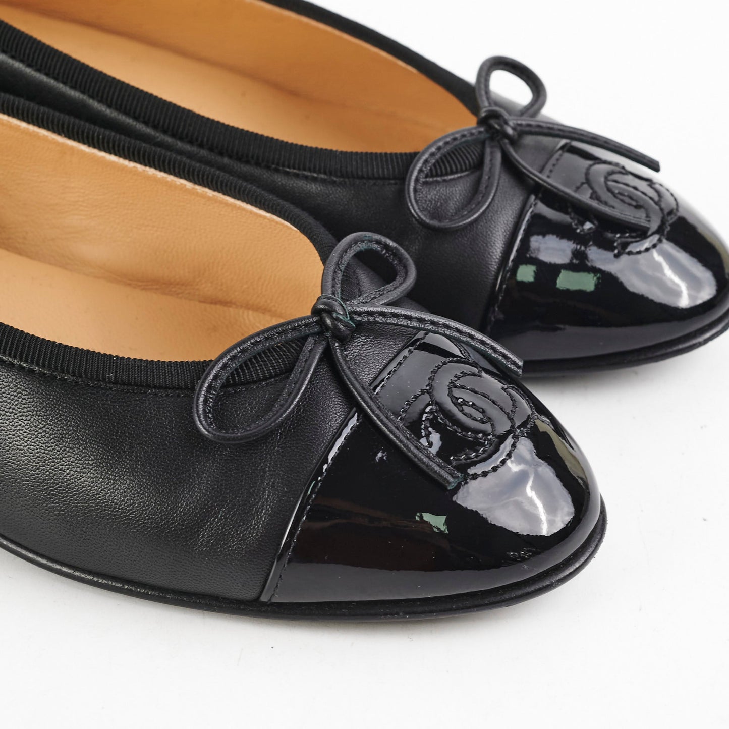 Chanel Ballet Flats Size 36 Black