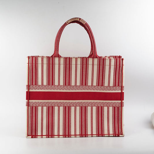 Christian Dior Large Book Tote Red