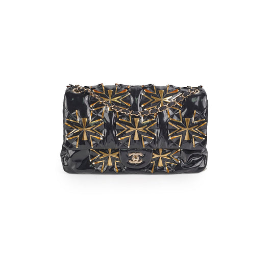 Chanel Seasonal Flap Jumbo Black Bag- Series 29