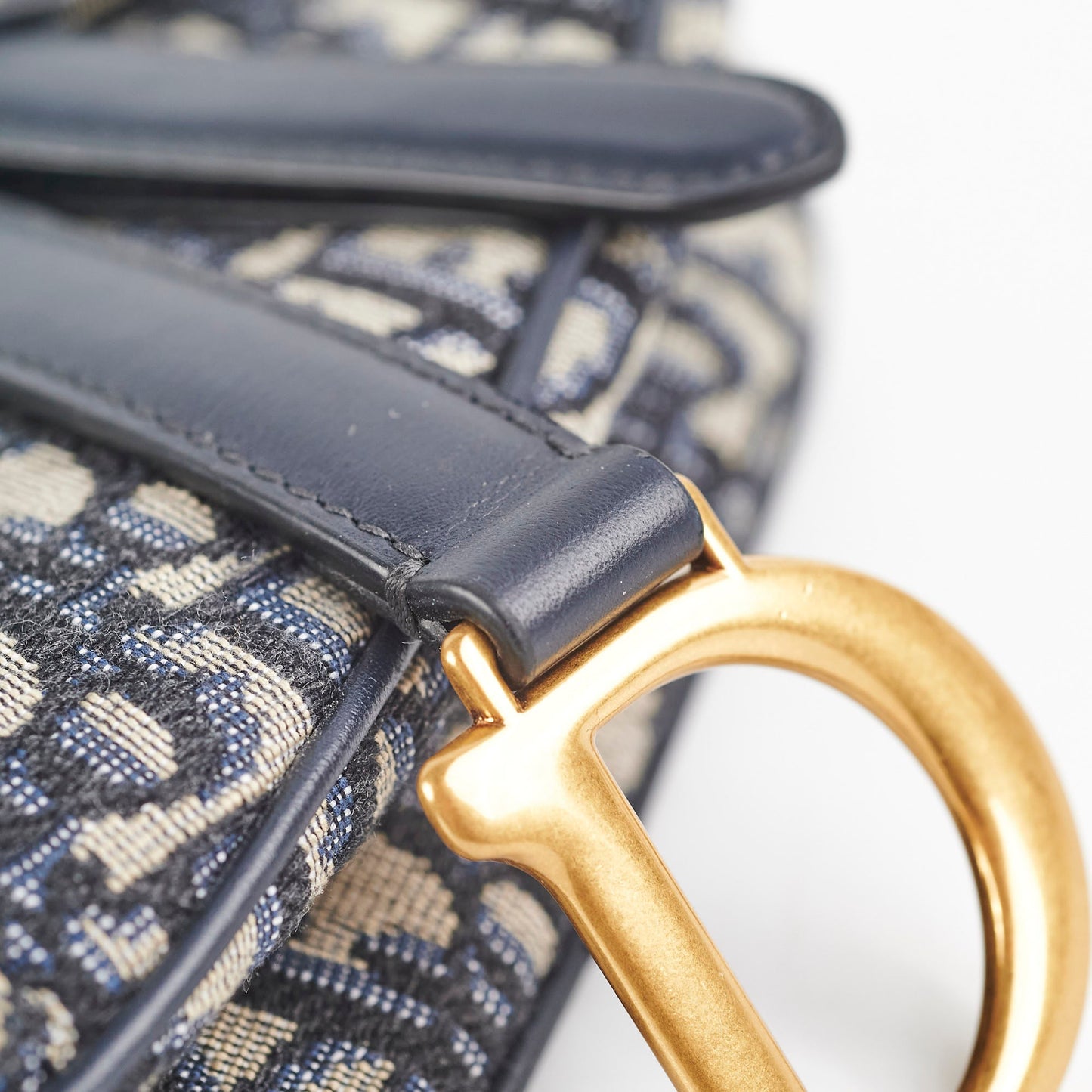 Christian Dior Mini Saddle Oblique Blue