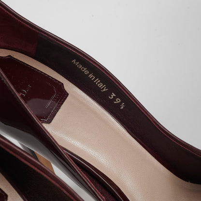Christian Dior Burgundy Heels Size 39.5