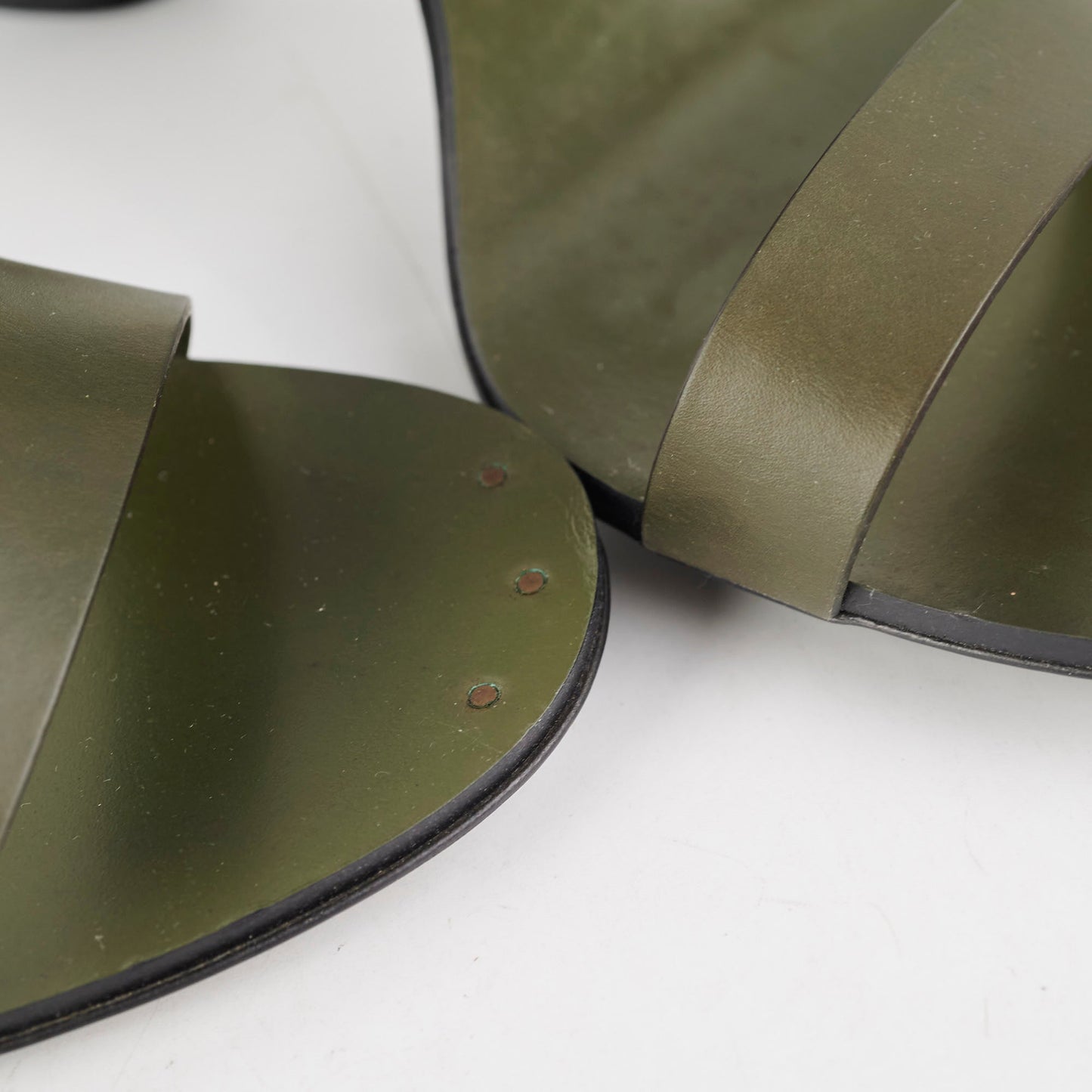 Gucci Snakeskin Strap Heels Green Size 41