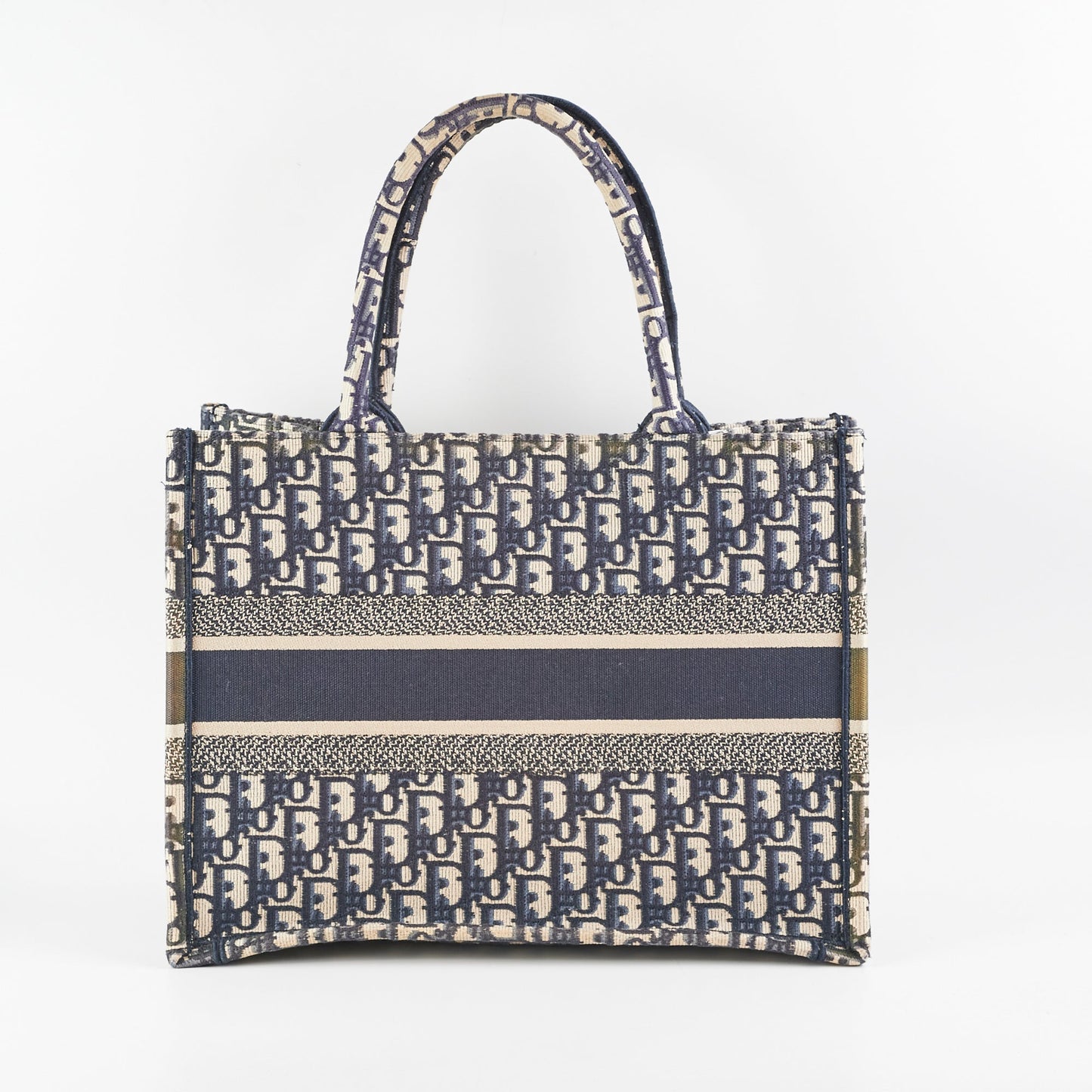 Dior Medium Book Tote Oblique Navy