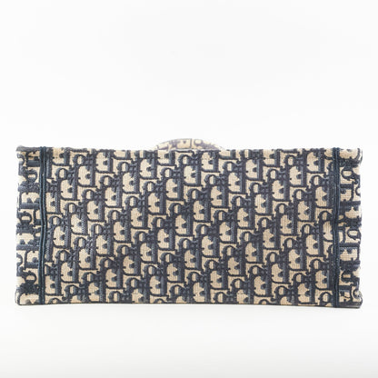Dior Medium Book Tote Oblique Navy