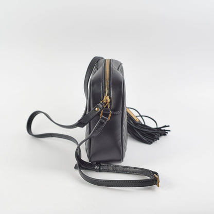 Saint Laurent Lou Camera Crossbody Bag Black