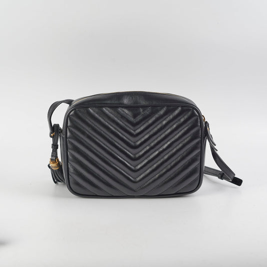 Saint Laurent Lou Camera Crossbody Bag Black