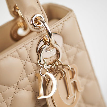 Christian Dior Small Lady Dior Beige