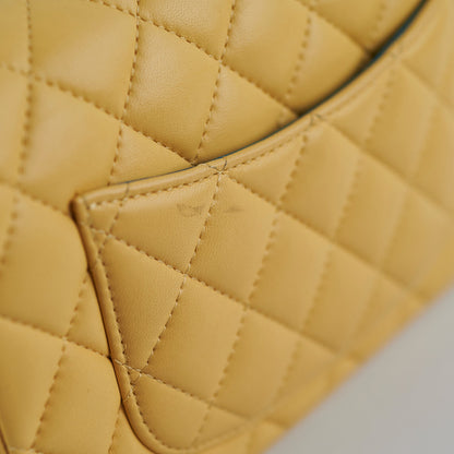 Chanel 21P Mini Rectangular Lambskin Flap Yellow/Blue