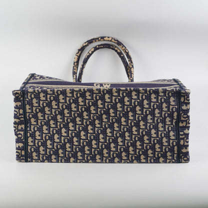 Christian Dior Oblique Book Tote Navy (GW Initials)