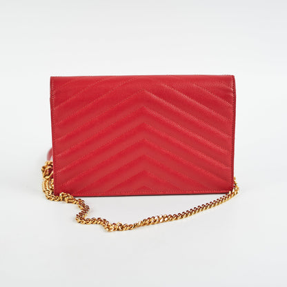 Saint Laurent Red Envelope Wallet On Chain