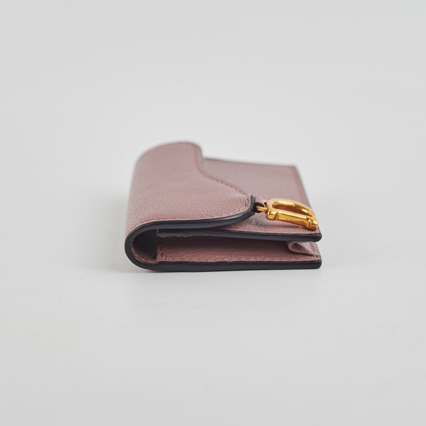 Christian Dior Saddle Bloom Card Holder Pink