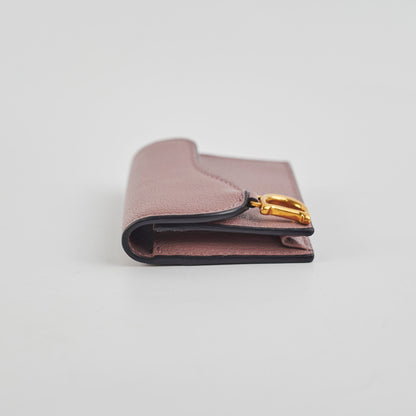 Christian Dior Saddle Bloom Card Holder Pink