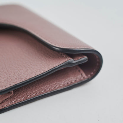Christian Dior Saddle Bloom Card Holder Pink