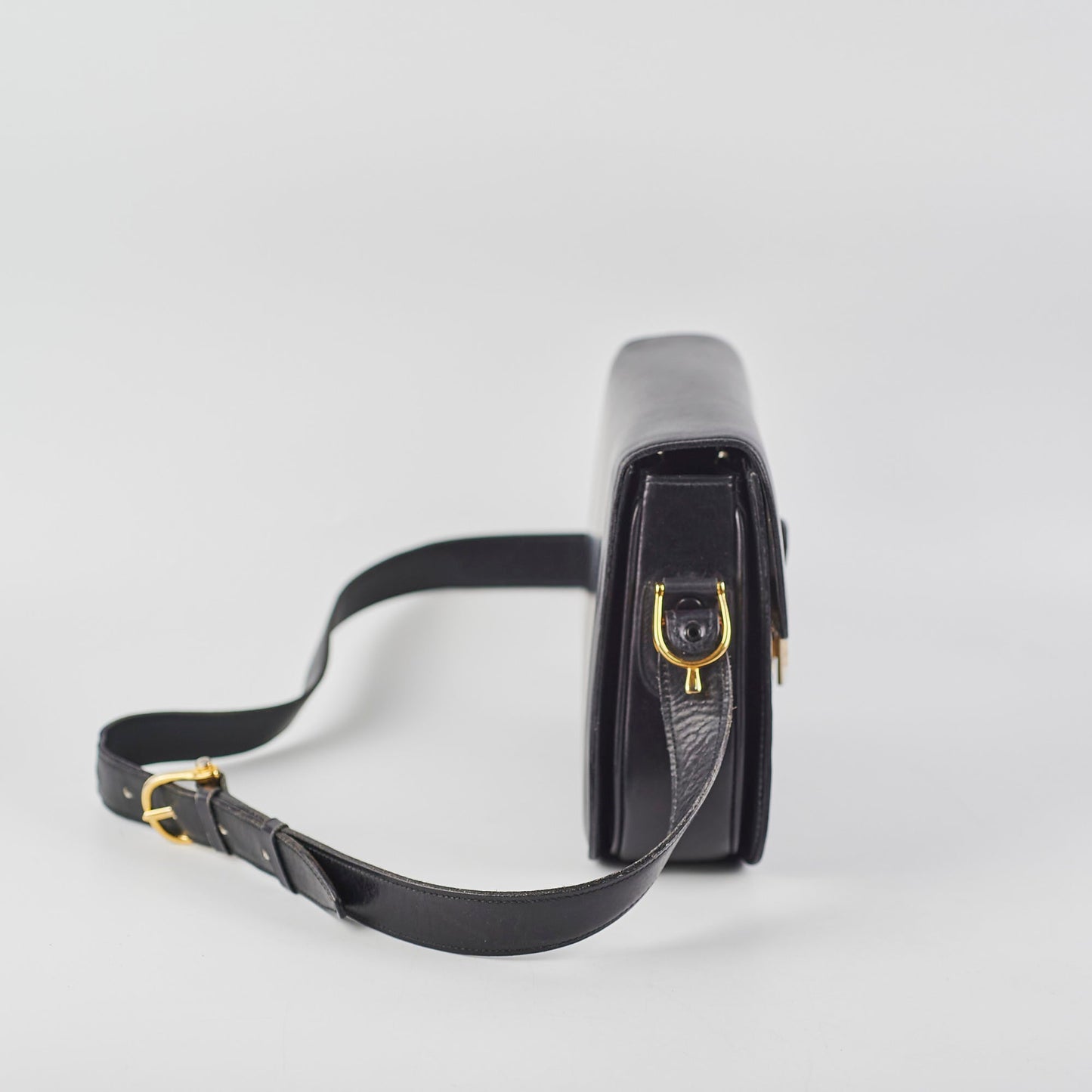 Celine Vintage Horse Carriage Bag Black