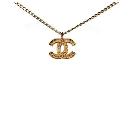 Chanel CC Logo Gold Necklace Costume Jewellery