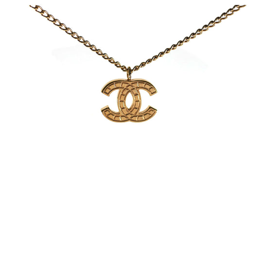 Chanel CC Logo Gold Necklace Costume Jewellery