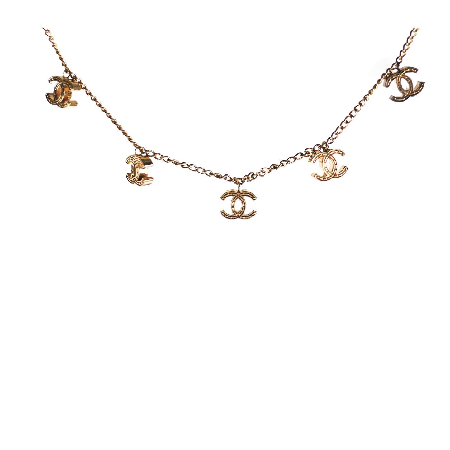 Chanel CC Logo Gold Necklace Costume Jewellery