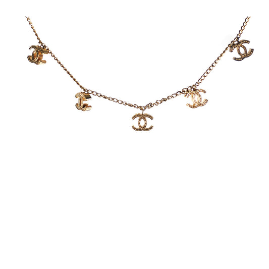 Chanel CC Logo Gold Necklace Costume Jewellery