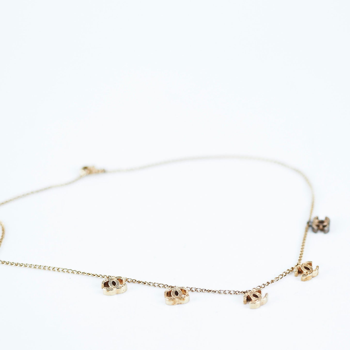 Chanel CC Logo Gold Necklace Costume Jewellery