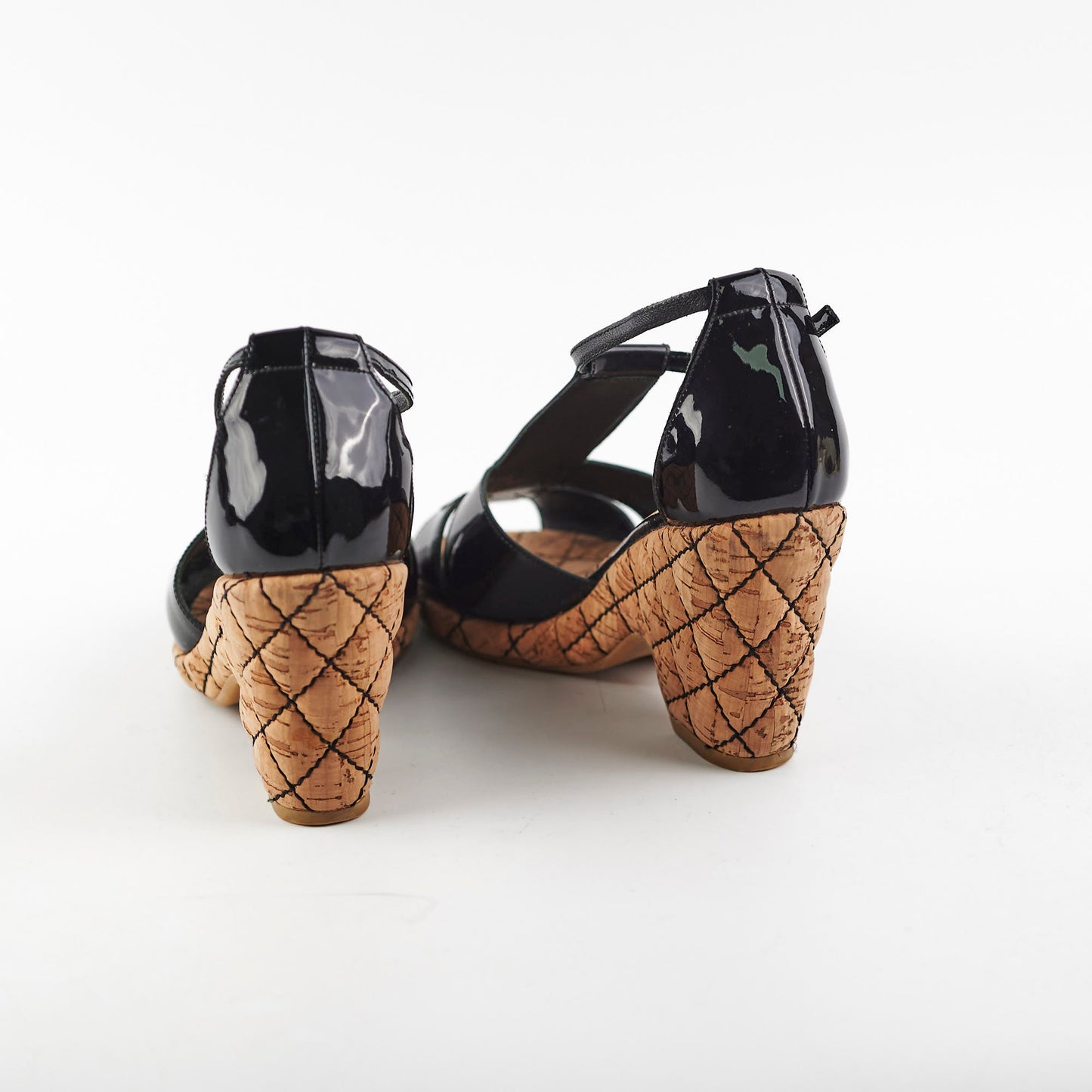 Chanel Patent Sandals Size 35.5
