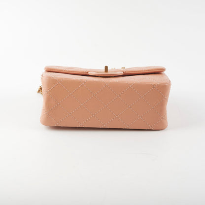Chanel Mini Reissue Peach Microchip