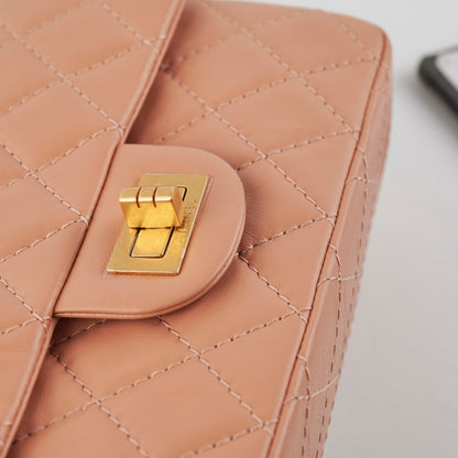 Chanel Mini Reissue Peach Microchip