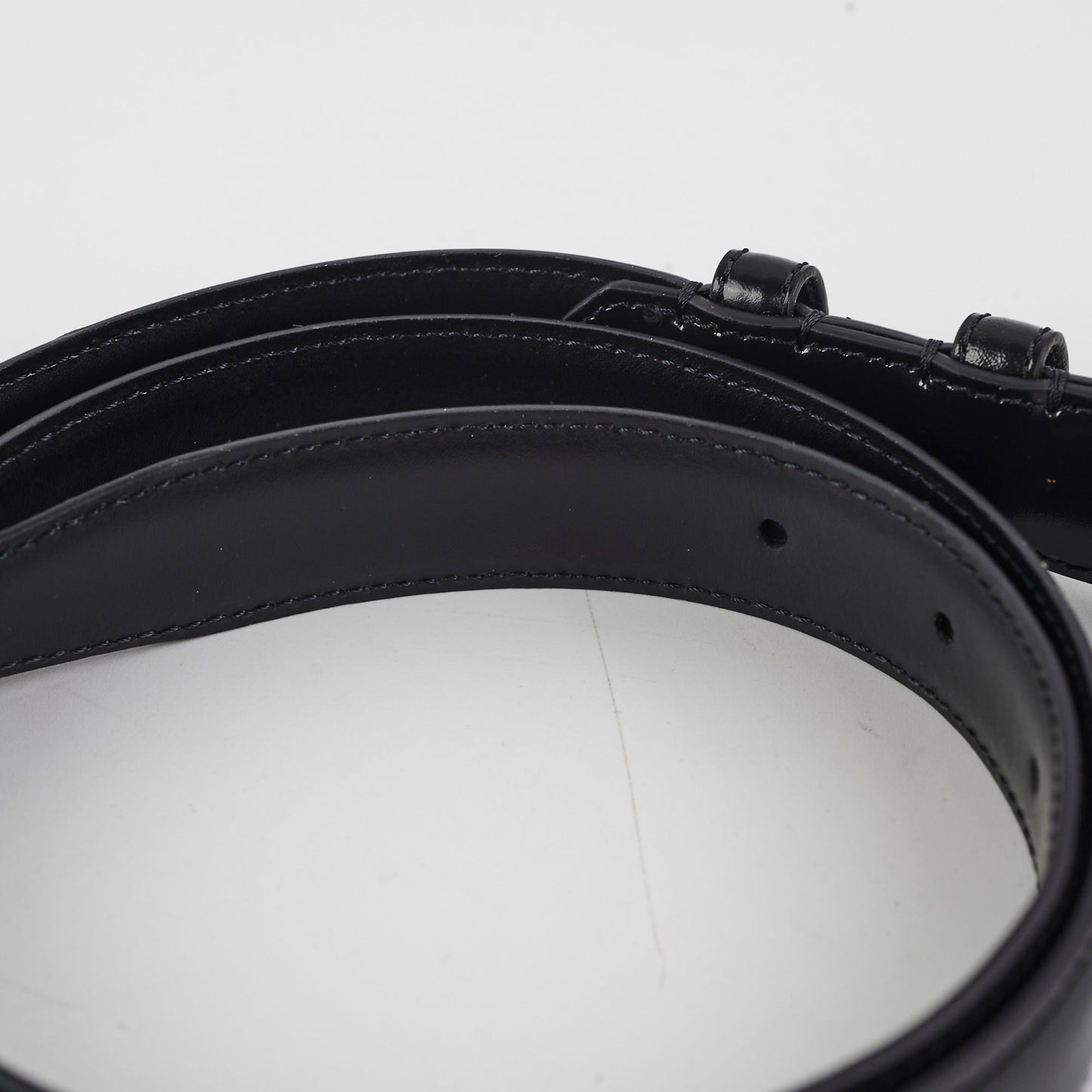 Celine Triomphe Medium Belt Black Size 85cm