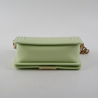 Chanel Caviar Boy Small Light Green (2022)