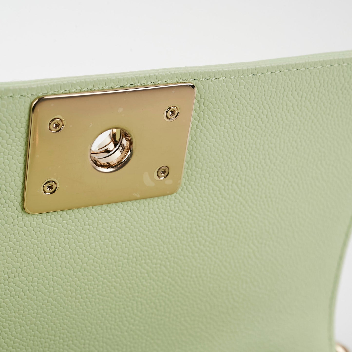 Chanel Caviar Boy Small Light Green (2022)