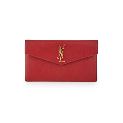 Saint Laurent Uptown Clutch Red
