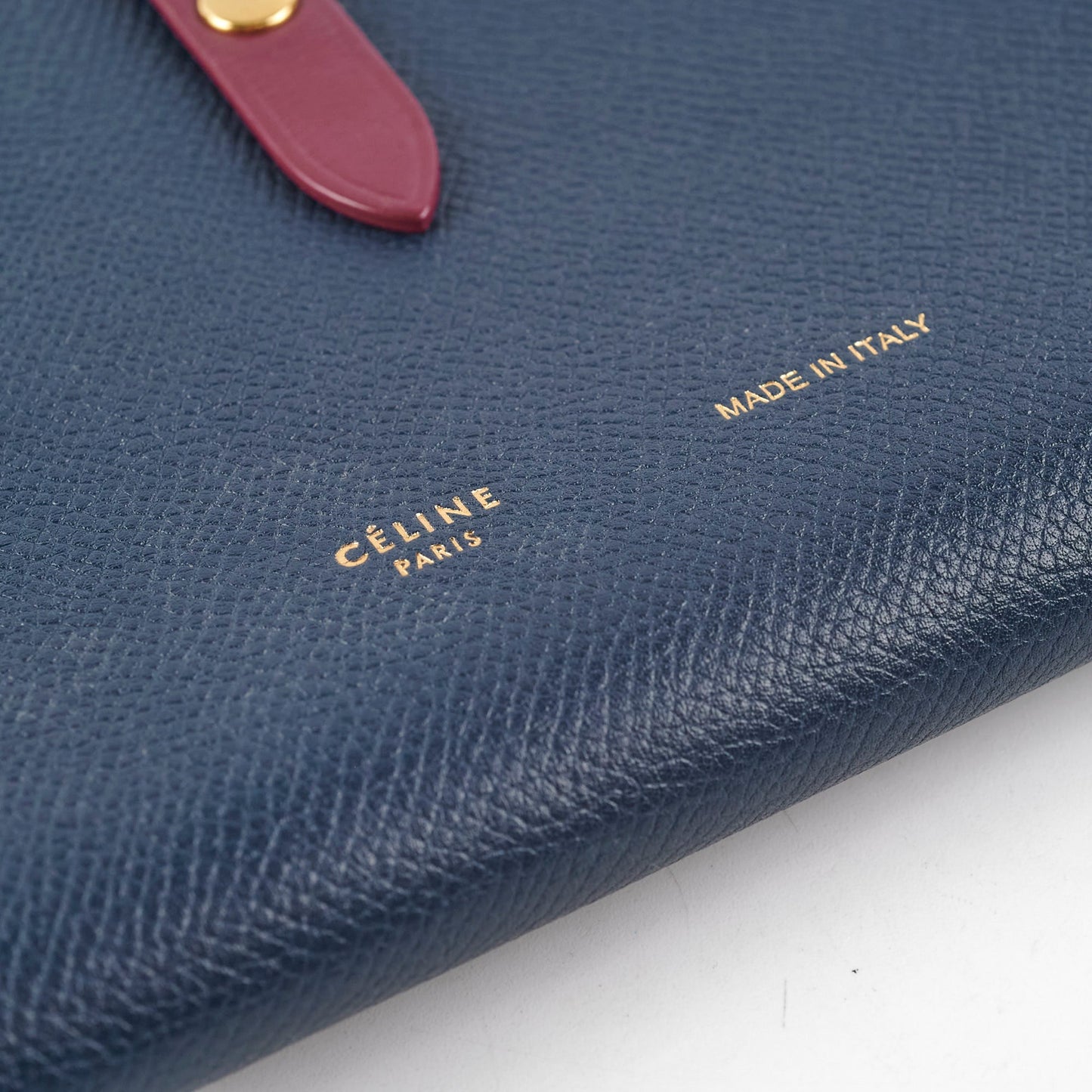 Celine Large Bicolour Strap Wallet