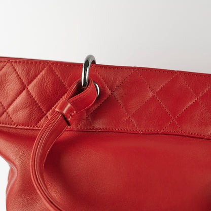 Chanel Cabaret Chain Fringe Lambskin Bag Red