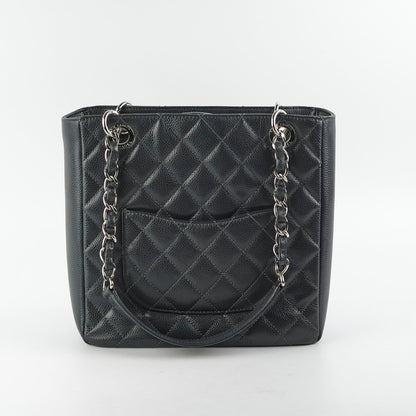 Chanel Caviar PST Petite Shopping Tote Black