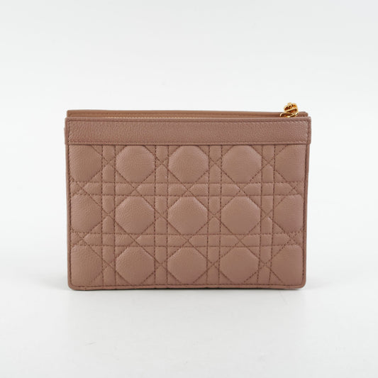 Christian Dior Caro Every Pouch Clutch Rose Nude