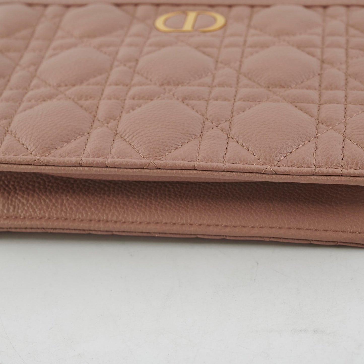 Christian Dior Caro Every Pouch Clutch Rose Nude