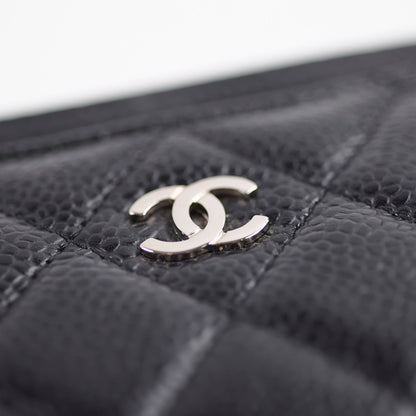 Chanel 5 Slot Caviar Black Cardholder - Series 29