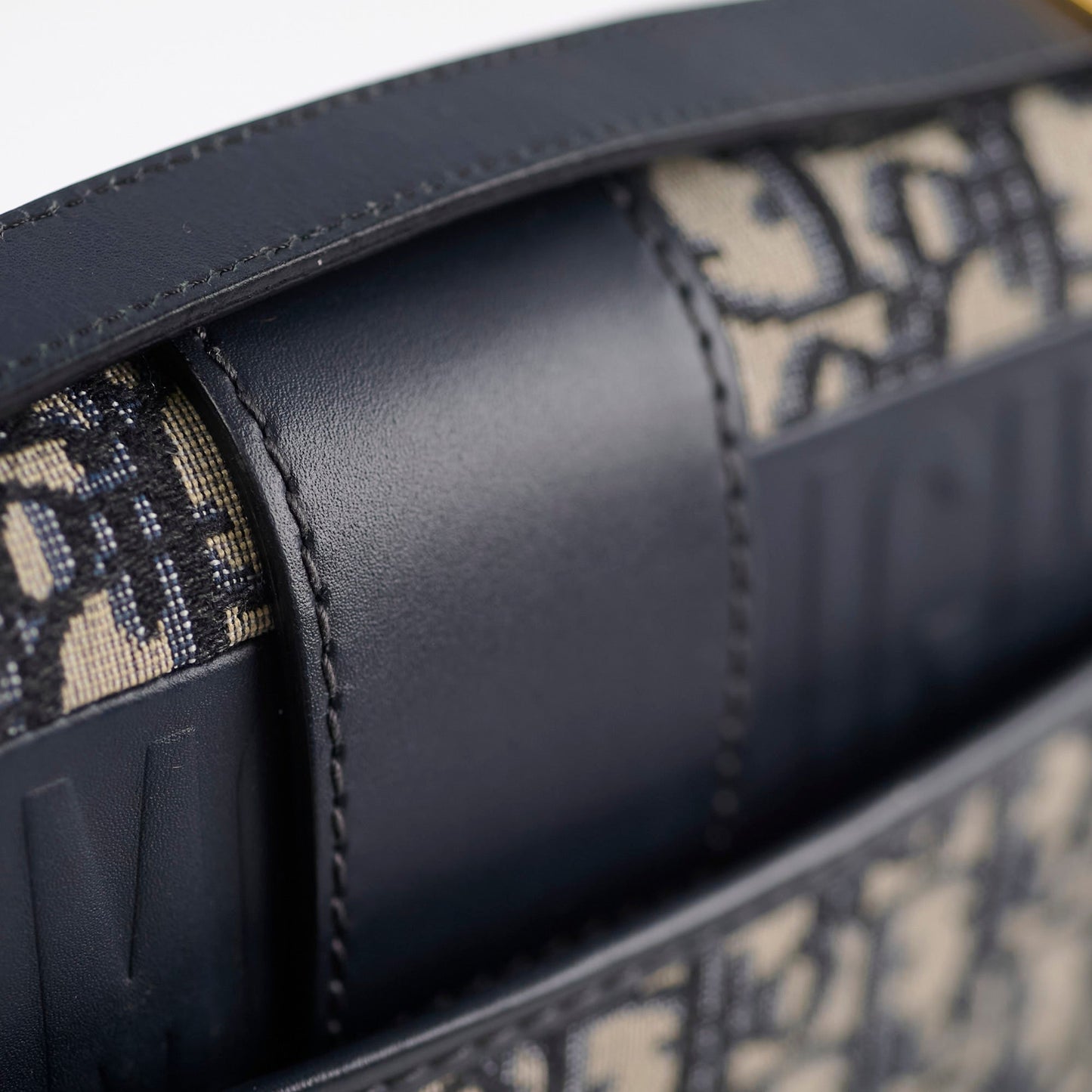 Christian Dior Montaigne 30 Navy Oblique