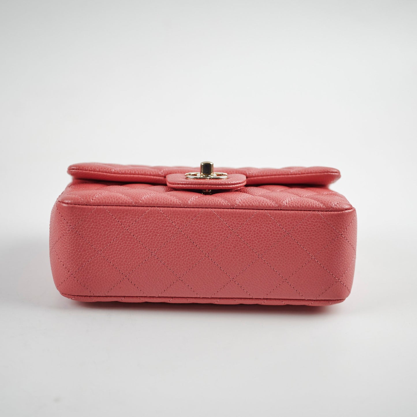 Chanel Pearly Pink Rectangular Mini Caviar 25 Series