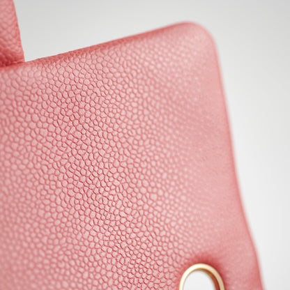 Chanel Pearly Pink Rectangular Mini Caviar 25 Series