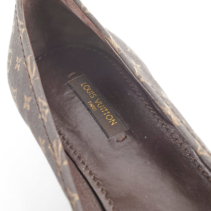 Louis Vuitton Monogram Brown Ballet Flats