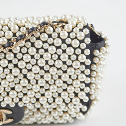 Chanel Pearl Mini Rectangular Bag Black 27 Series
