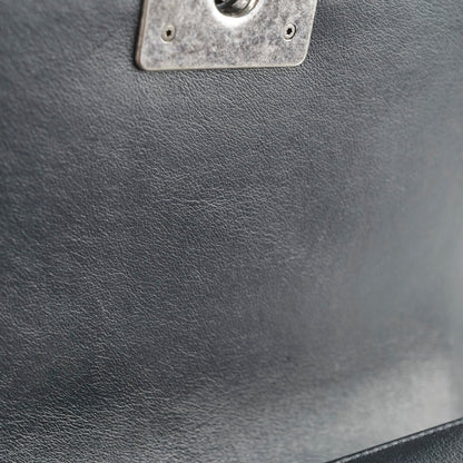 Chanel Old Medium Boy Chevron Lambskin Black