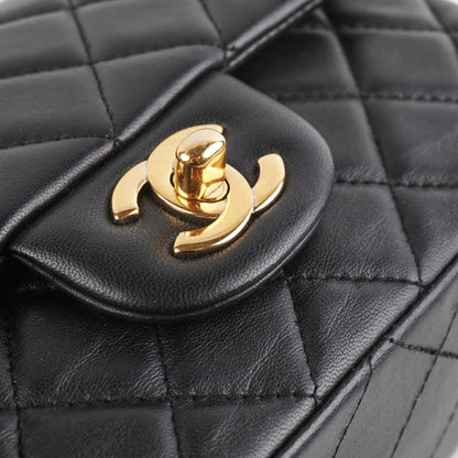 Chanel Mini Rectangular Lambskin Black
