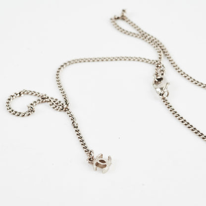 Chanel CC Costume Jewellery Silver Necklace