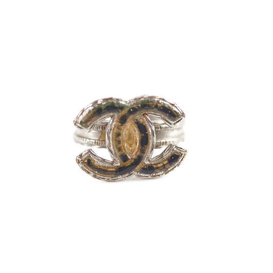 Chanel CC Logo Ring Costume Jewelry Size 52