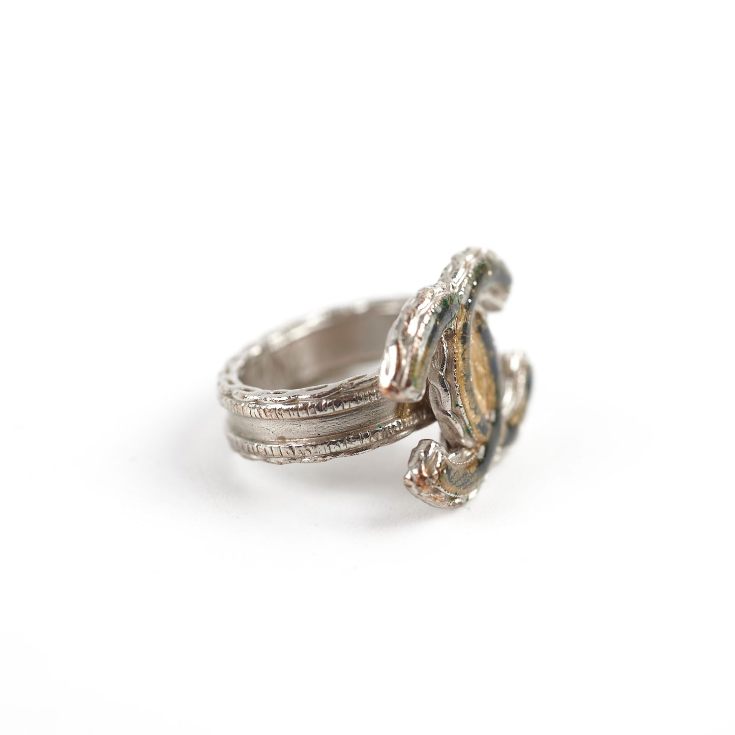 Chanel CC Logo Ring Costume Jewelry Size 52