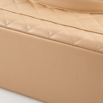 Chanel Caviar GST Grand Shopping Tote Beige