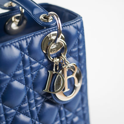 Christian Dior Medium Lady Dior Blue