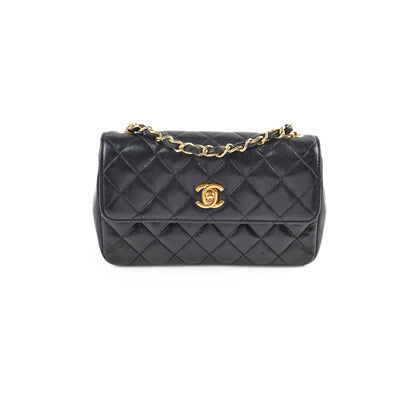 Chanel Vintage Matelasse Lambskin Bag Black