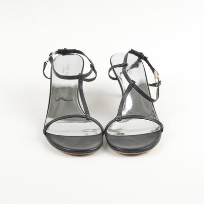 Gucci Kitten Heels Nappa Moorea Nero 38